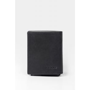 Garry Tech Leather Card Holder in Black