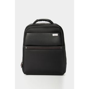Monochrome Premium Canvas Backpack in Black