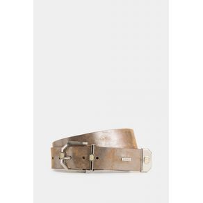 Maritimus Single-Sided Folia Leather Belt for Women with Hexagonal Hardware
