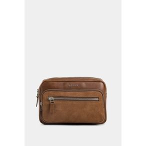 Bright Leather Hands-Free Bag for Men with Honey Padded Detail