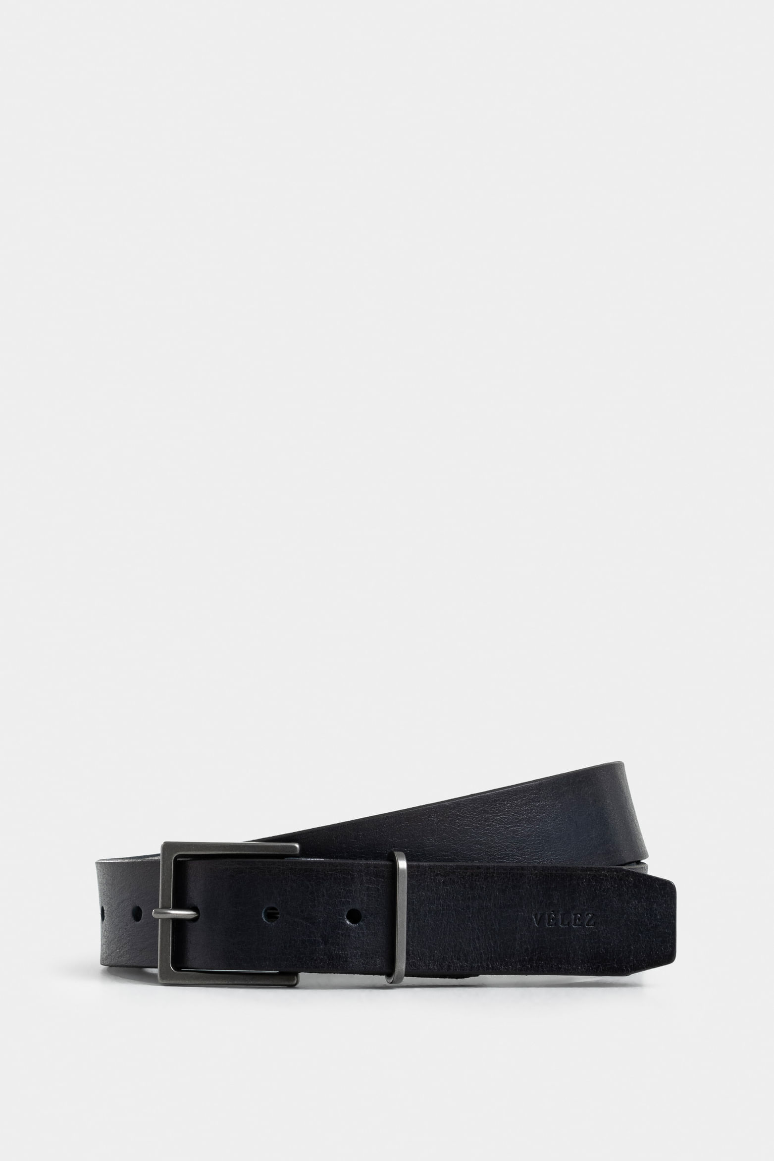 Luster Trapezoidal-Tip Leather Belt for Men