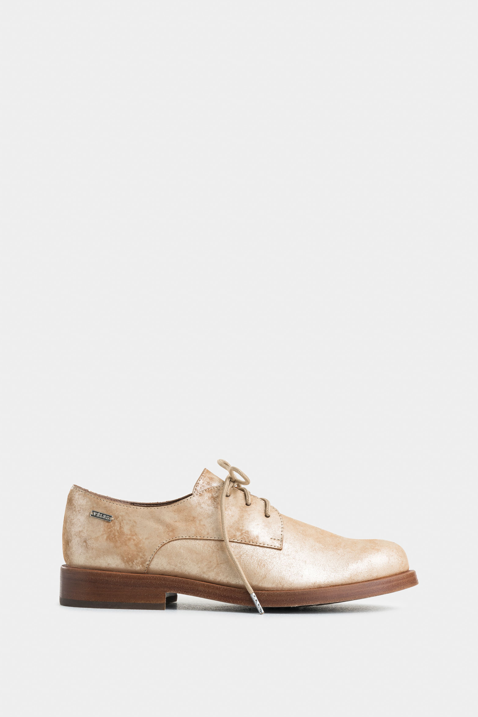 Alba Folia Leather Lace-Up Oxford Shoes for Women