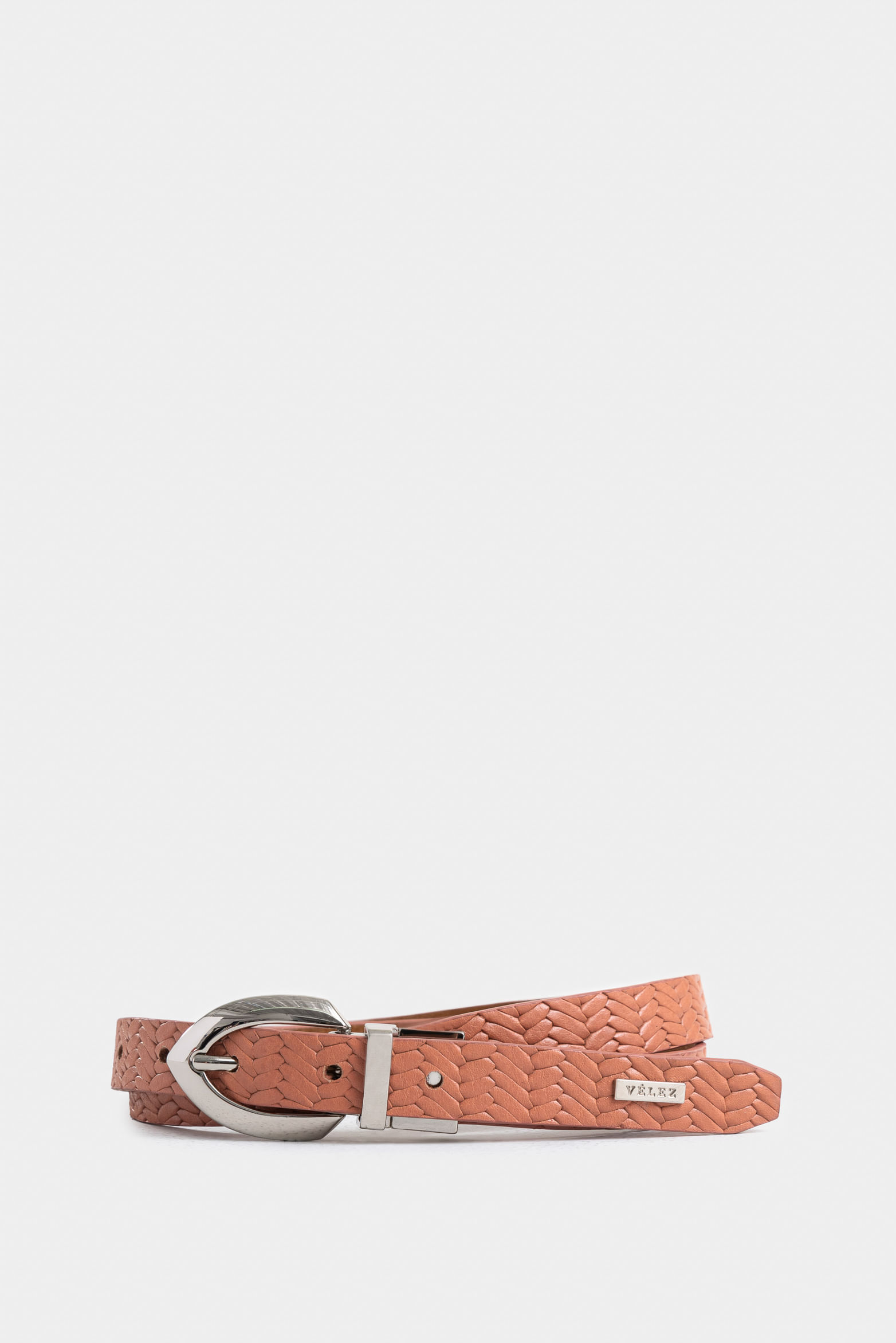 Double Faz Leather Belt for Women with Hexagonal Buckle