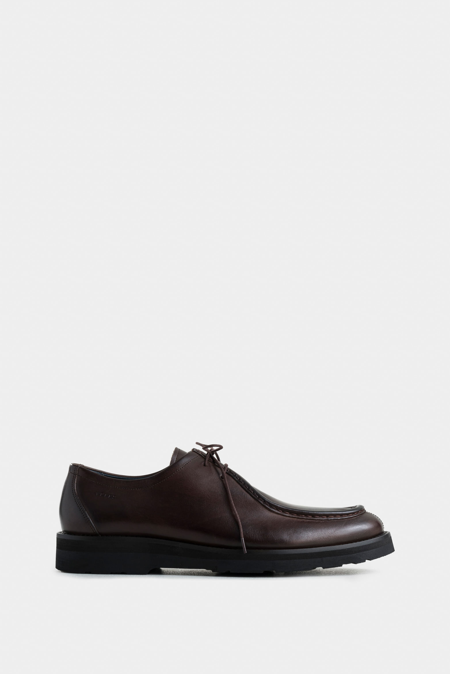 Acacia Leather Lace-Up Shoes with Woven Texture for Men