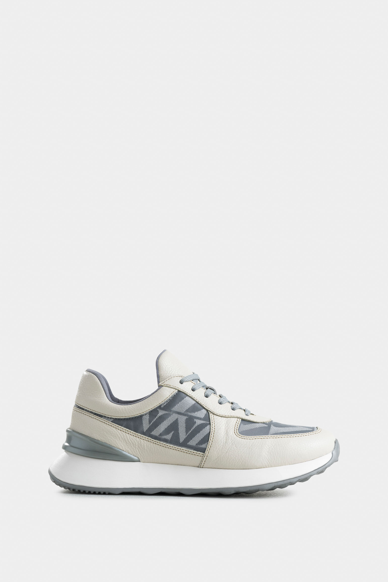 Hyacinth Leather and Canvas Tennis Shoes for Women with Monogram