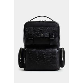 Monogram Leather and Canvas Drawstring Bag for Men
