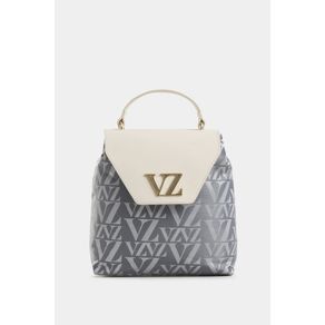 Goji Leather and Canvas Backpack for Women, Monogram