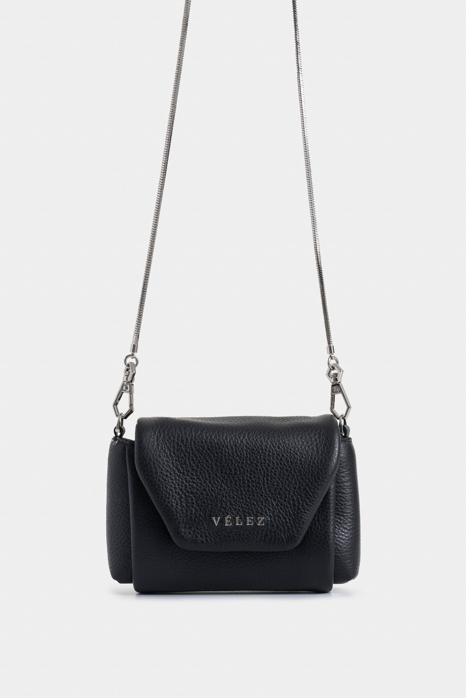 Mini Leather Card Holder for Women with Removable Chain