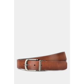 Reversible Cross-Grain Leather Belt - Vintage Buckle