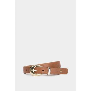 Regular belt engraved leather